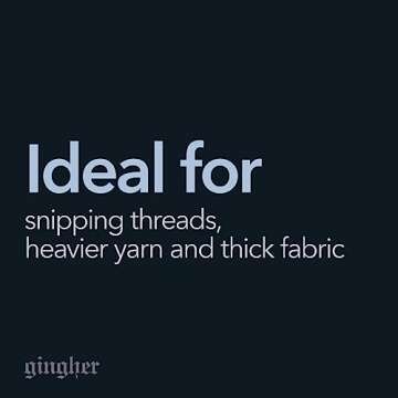 Gingher Spring-Action Knife-Edge Thread Nippers - 4.5" Stainless Steel Shears - Sharp Knife Edge Fabric Scissors with Protective Leather Sheath - Silver