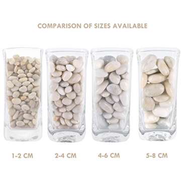 Galashield 5 lbs River Rocks for Indoor/Outdoor Décor