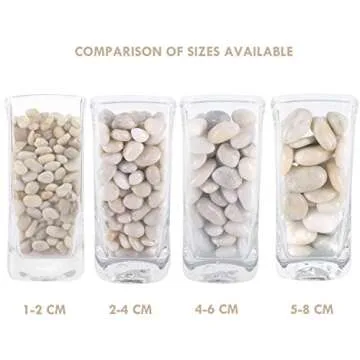 Galashield 5 lbs River Rocks for Indoor/Outdoor Décor