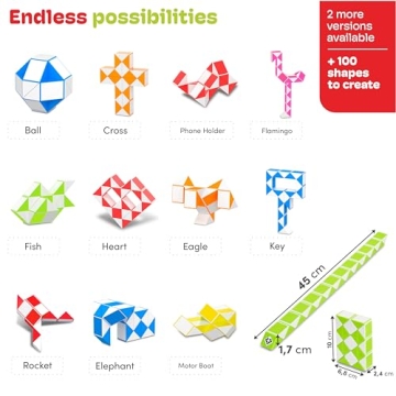 CUBIDI® Magic Snake Cube Fidget Toy for Kids