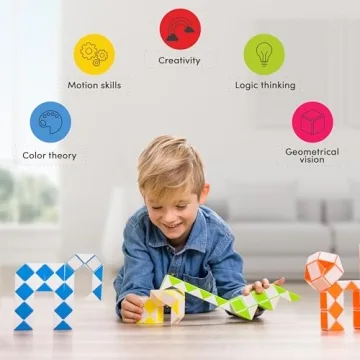 CUBIDI® Magic Snake Cube Fidget Toy for Kids