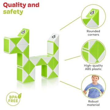 CUBIDI® Magic Snake Cube Fidget Toy for Kids