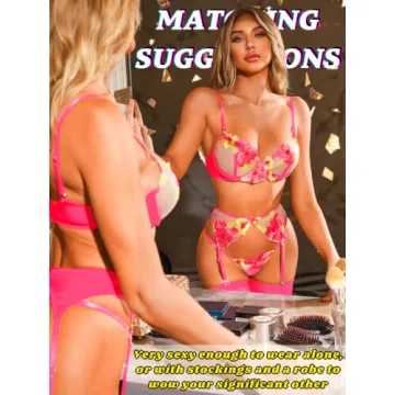 Kaei&Shi Glow in the Dark Lingerie Set for Women