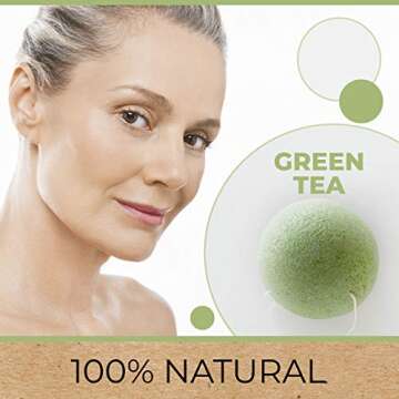 Eco-Friendly Konjac Sponges - Gentle Facial Cleanser Set