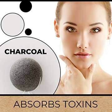 Eco-Friendly Konjac Sponges - Gentle Facial Cleanser Set