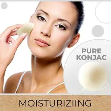 Eco-Friendly Konjac Sponges - Gentle Facial Cleanser Set