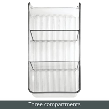 mDesign Plastic Storage Bin for Kitchen Organization - 4 Pack