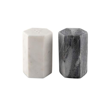Elegant HandCrafted Marble Salt and Pepper Shakers for Dining