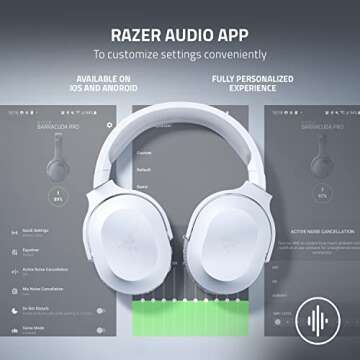 Razer Barracuda X Wireless Gaming & Mobile Headset (PC, PlayStation, Switch, Android, iOS): 2.4GHz Wireless + Bluetooth - Lightweight - 40mm Drivers - Detachable Mic - 50 Hr Battery - Mercury White