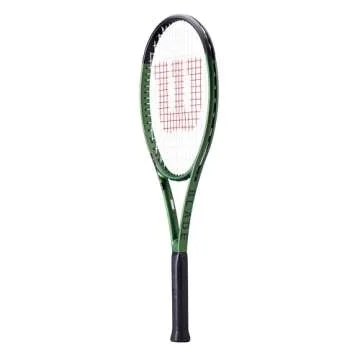 WILSON Blade Team V8 Pre-Strung Adult Performance Racket - Grip Size 2-4 1/4", Metallic Green