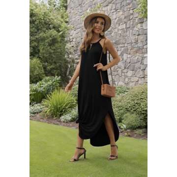 GRECERELLE Women's Casual Maxi Dress for Summer Style
