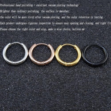 Hypoallergenic Gold Huggie Hoop Earrings for Sensitive Ears