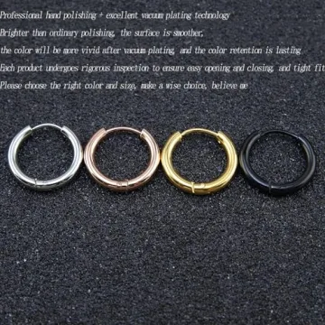 Hypoallergenic Gold Huggie Hoop Earrings for Sensitive Ears