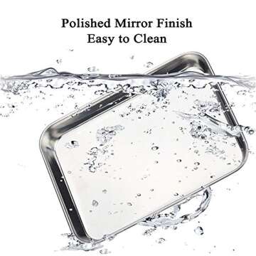 WEZVIX Stainless Steel Baking Sheet Set with Cooling Rack