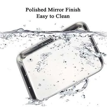 WEZVIX Stainless Steel Baking Sheet Set with Cooling Rack