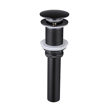 KES Bathroom Sink Drain Stopper in Matte Black for Elegance