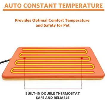 MARUNDA Chicken Coop Heaters, Small Animal Heating pad, Rabbit Heater Auto Constant Temperature.