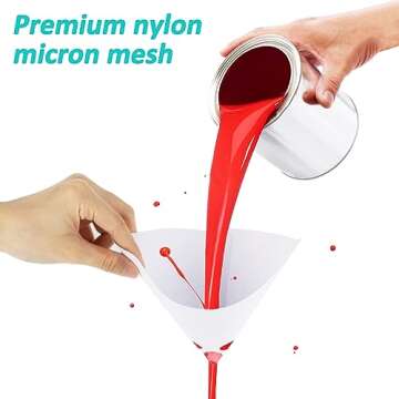 MAQIHAN 100PCS Paint Strainers Paper Cone Paint Mixing Cup Strainer Fine Mesh Filters Funnel Filter Disposable Spray Gun Sprayer Accessories Automotive Body Repair Paint Tools & Equipment