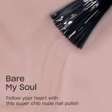 OPI Nail Lacquer Bare My Soul | Sheer Soft Beige Crème Chip Resistant Nail Polish | Always Bare For You Collection