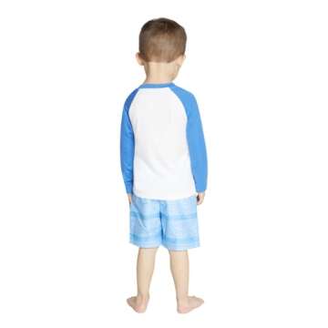 Hurley Baby Boy's Swim Suit 2-Piece Fountain Blue Set