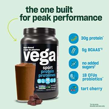Vega Sport Protein Vanilla Tub, 828 GR