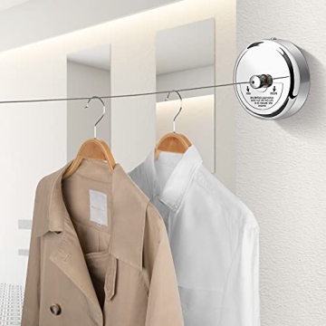 Retractable Clothesline 9.0 Feet Stainless Steel for Efficient Drying