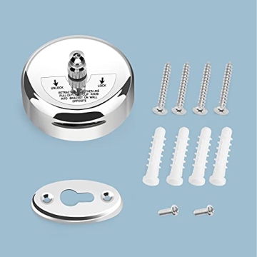 Retractable Clothesline 9.0 Feet Stainless Steel for Efficient Drying