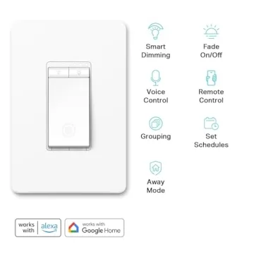 Kasa Smart Dimmer Switch HS220 - Voice Controlled Lighting