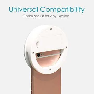 Selfie Ring Light, QIAYA Portable Clip Selfie Light with 36 LED for Smart Phone Photography, Camera Video