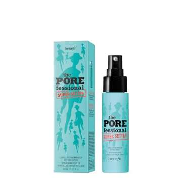 Benefit Cosmetics The POREfessional Super Setter Long Lasting Makeup Spray Travel Size Face Primer 1.0 Ounce