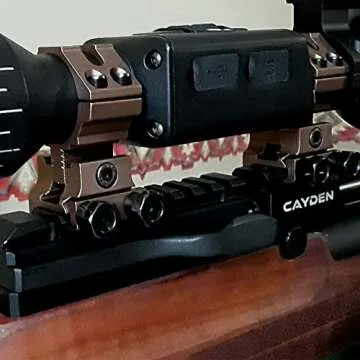 WestHunter Optics Adjustable Height Picatinny Scope Rings, 1 Inch 30 mm Precision Scope Mount | Brown