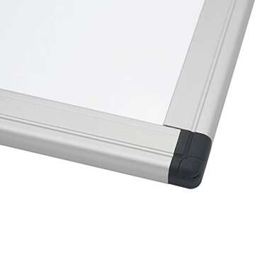 Recoefdo Magnetic Whiteboard 12" X 18", Wall Mounted Dry Erase Board Aluminum Frame for Office Home and School