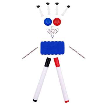 Recoefdo Magnetic Whiteboard 12" X 18", Wall Mounted Dry Erase Board Aluminum Frame for Office Home and School