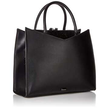 Betsey Johnson Cutting Edge Bow Satchel, Black, One Size