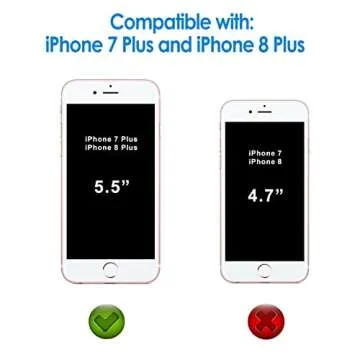 JETech iPhone 8 Plus & 7 Plus Screen Protectors – 2-Pack Tempered Glass Film