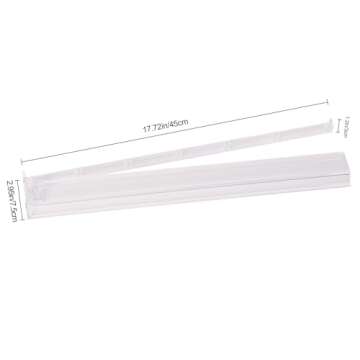 GUSTARIA Mahjong All-in-One Tile Rack & Pusher, Clear Acrylic Mahjong Rack and Pusher Combo, Modern American Majiang Tile Racks, Set of 4, White