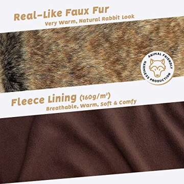 Futrzane Alaskan Gloves - Stylish Warm Faux Fur Mittens