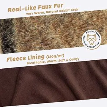 Futrzane Alaskan Gloves - Stylish Warm Faux Fur Mittens