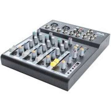 Seismic Audio - Slider4 - 4 Channel Mixer Console with USB Interface