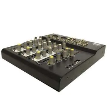 Seismic Audio - Slider4 - 4 Channel Mixer Console with USB Interface