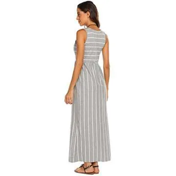 Hount Women's Casual Maxi Dress with Pockets for Summer