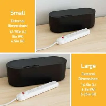 D-Line Cable Management Box for Cord Organization and Safety