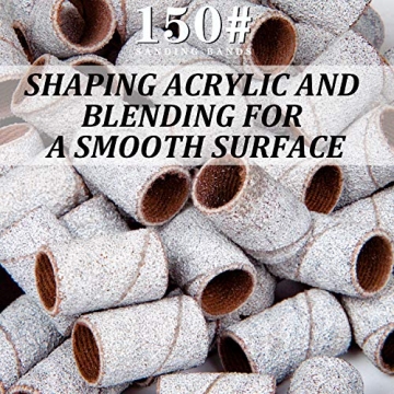 Lavinda 300Pcs Sanding Bands for Nail Drills - Quality Grits