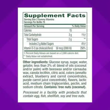 Vitafusion Vitamin D3 Gummies for Bone Health and Immunity