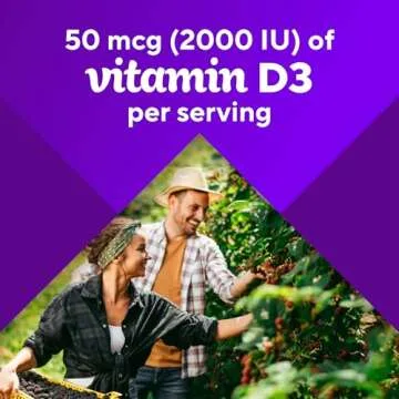 Vitafusion Vitamin D3 Gummies for Bone Health and Immunity