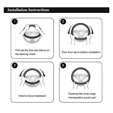 3Pcs Set Womens Winter Fashion Wool Fur Soft Furry Steering Wheel Covers Rose Pink Fluffy Handbrake Cover Gear Shift Cover Fuzz Warm Non-Slip Car Decoration Long Hair