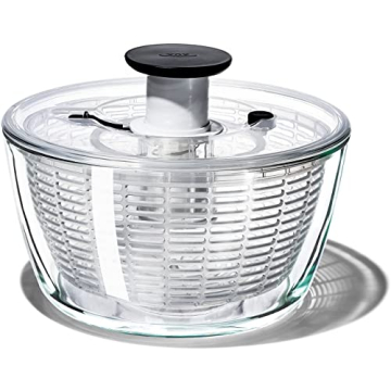 OXO Good Grips Large Glass Salad Spinner for Fresh Salads