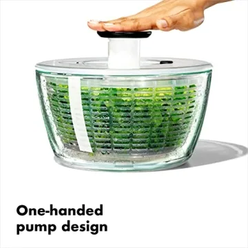 OXO Good Grips Large Glass Salad Spinner for Fresh Salads