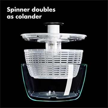 OXO Good Grips Large Glass Salad Spinner for Fresh Salads