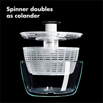 OXO Good Grips Large Glass Salad Spinner for Fresh Salads